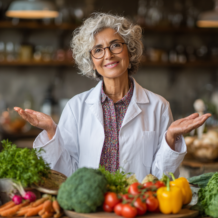 Adultos mayores disfrutando comida saludable